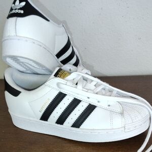Adidas Superstar White with Black Stripes